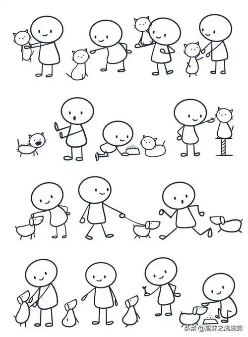 幼儿园老师推荐:火柴人简笔画