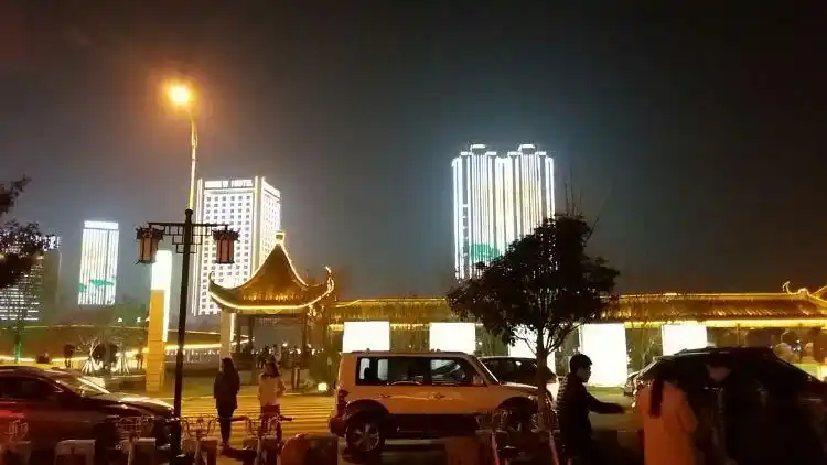 阜宁外滩的夜景-20170205