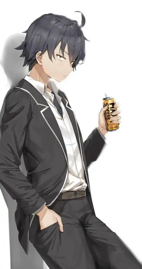 春物比企谷八幡图片