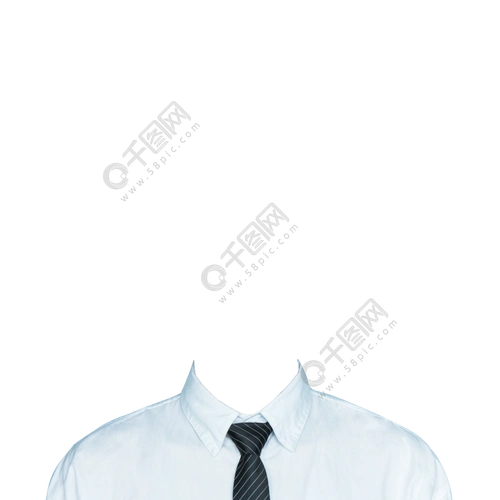 白衬衫证件照免扣素材