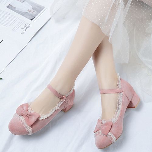 儿童甜美公主鞋8粉色儿童9高跟鞋10小女孩11韩版12时尚16单鞋15岁