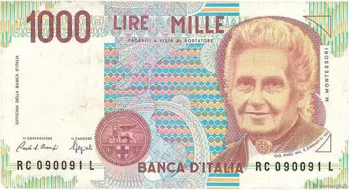 b97_6462 - 1000 lire italy 1990 p.114a