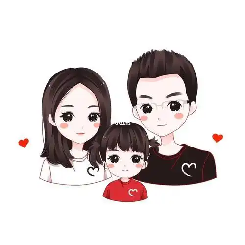 一家三口亲子q版头像什么软件