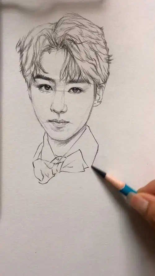 挑战不打型画王俊凯