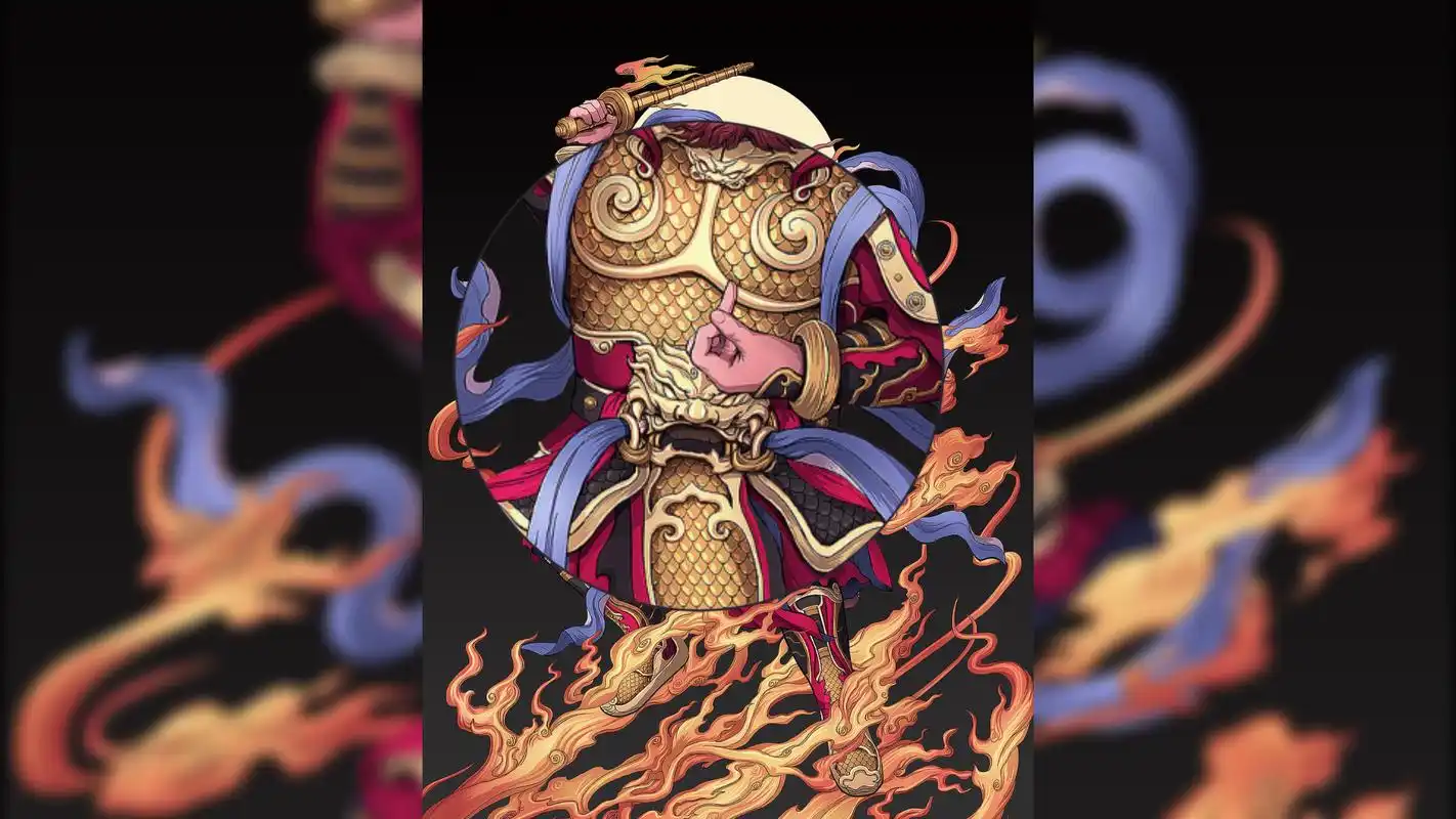 竖中指的道教神仙 王灵官