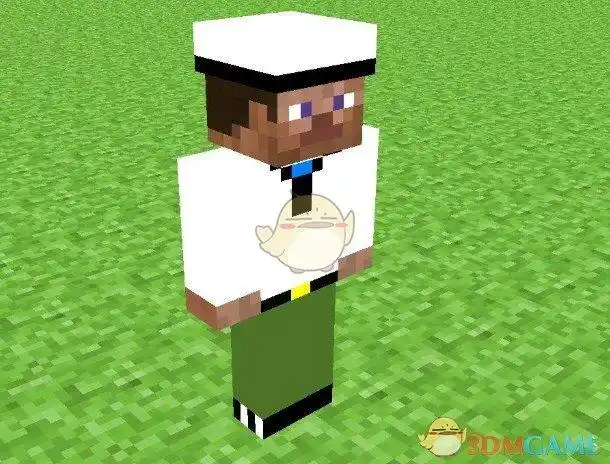 我的世界海魂衫史蒂夫皮肤mod下载_mc海军服装外观mod_3dm单机