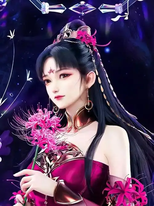 教你画古风女子的背影  #眼泪汪汪的古风女子  #古风红衣彼岸花女子