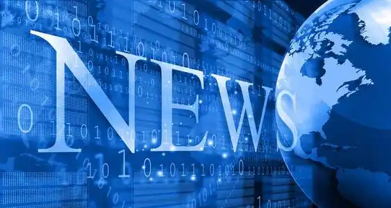 在数字的蓝色背景文字新闻照片