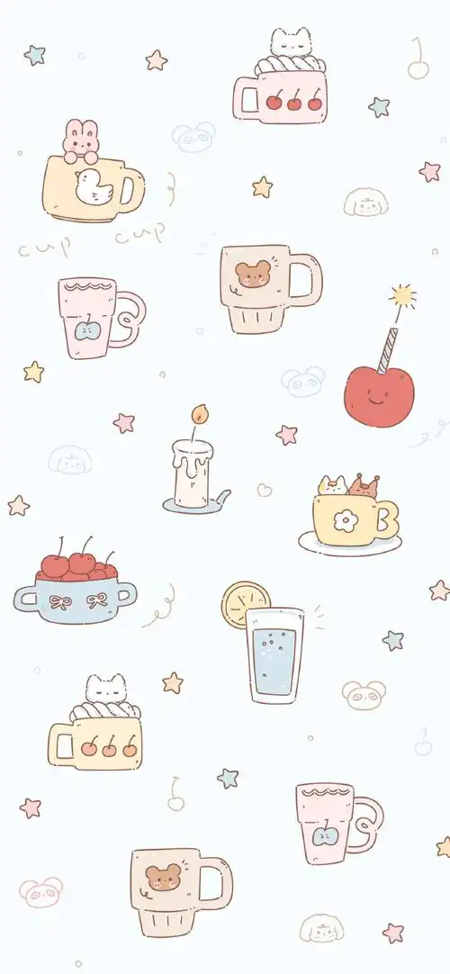 壁纸超话  可爱淡色小清新壁纸