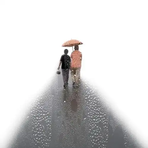 幸福就是,雨天有人为你撑伞