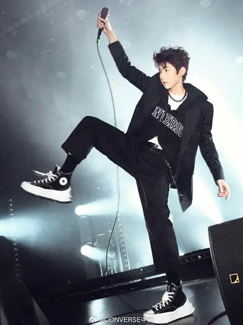 匡威全球品牌代言人王源##王源同款匡威##匡威##匡威夹心厚底鞋