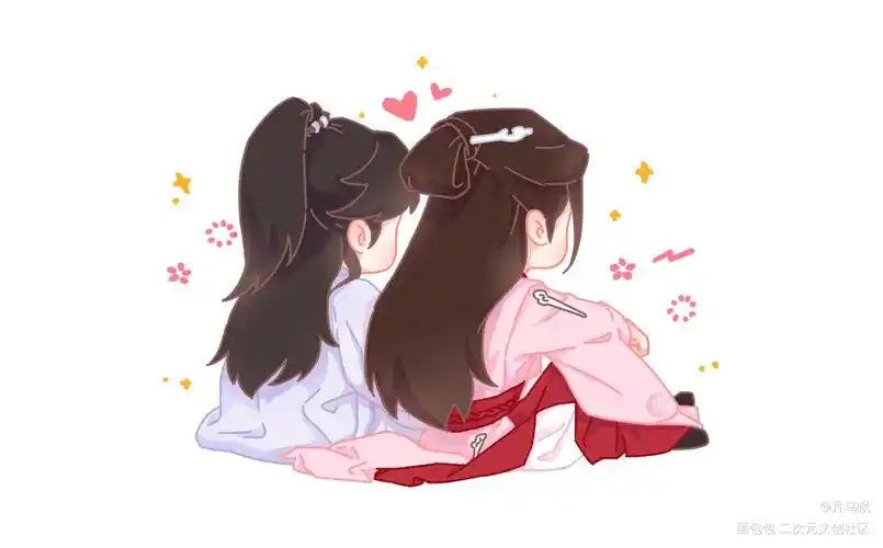 阿行和阿絮_山河令温周温客行周子舒q版绘画作品