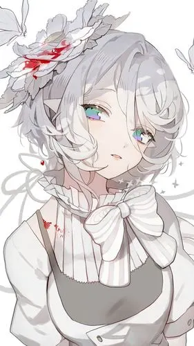 二次元性感银发美女手机壁纸_动漫_手机壁纸下载_美桌网