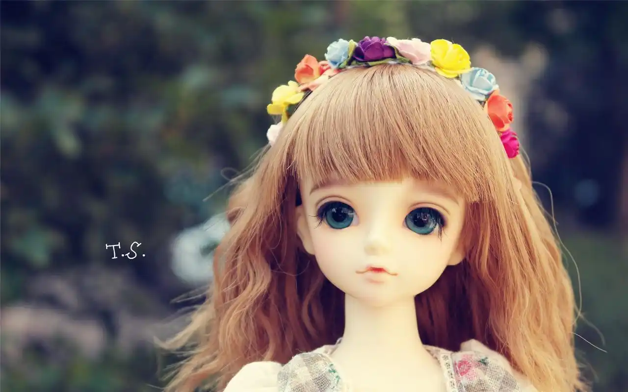 小清新养眼的bjd美女娃娃图片桌面壁纸 第二辑