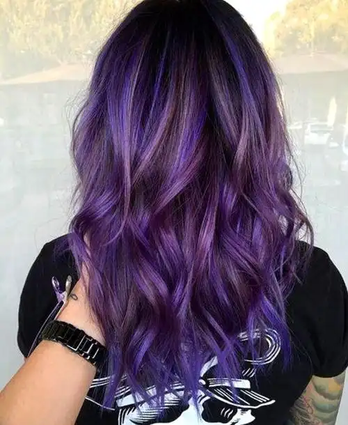 新年染什么头发更好看 这些紫色系发色超显气质_生活攻略_宝宝名字