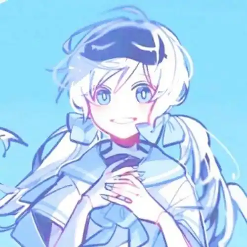 动漫女生头像蓝色系可爱高清淡蓝色动漫女头图片精选
