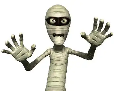 恐怖的木乃伊摄影图