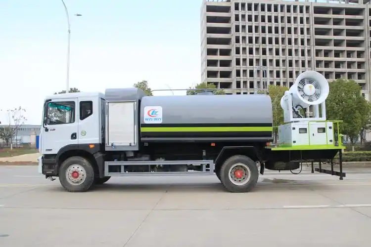 东风多利卡d9多功能抑尘车15吨喷雾洒水车湖北程力洒水车厂家