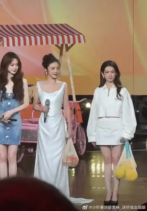 蔡文静和戚薇的身高真的太优势了,看陈昊宇站在旁边,虽然很美