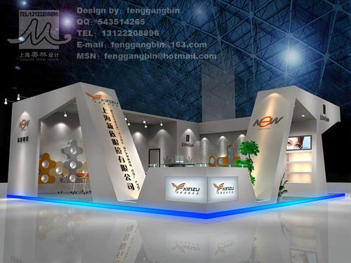 展览会展台设计 3d效果图