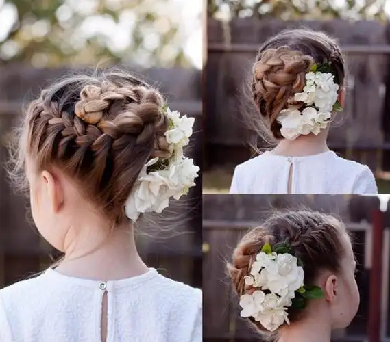 最新小女孩编发发型大全,夏季高温妈妈们要动手给小公主编头发啦,小编