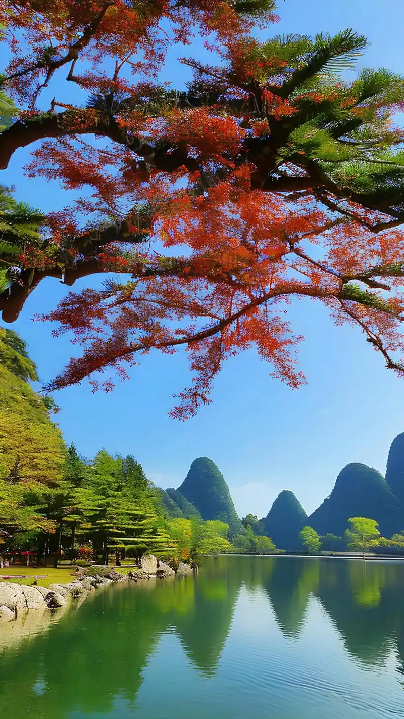 此时此刻,愿你的心情如桂林山水般明媚,每一刻都充满诗意.