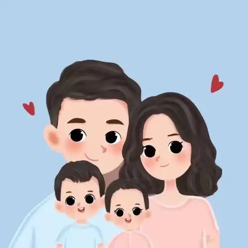 亲子头像一家四口