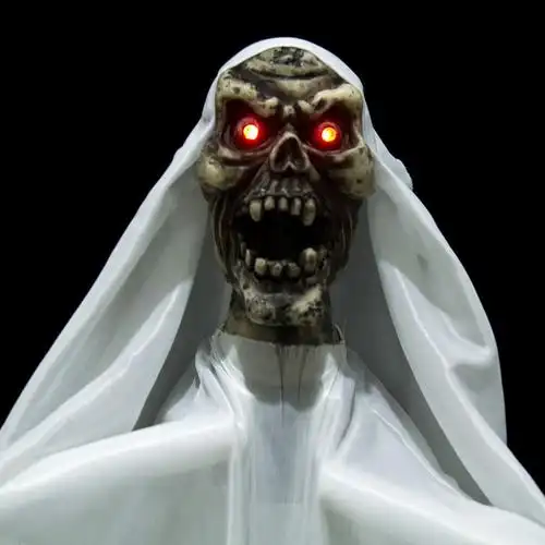 万圣节用品 鬼屋ktv酒吧装饰道具 黑白无常吊鬼声控发光鬼叫吊鬼