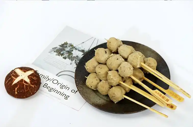 仁齐来一串香菇贡丸10串340g/袋 速冻食品 火锅食材 关东煮丸串串