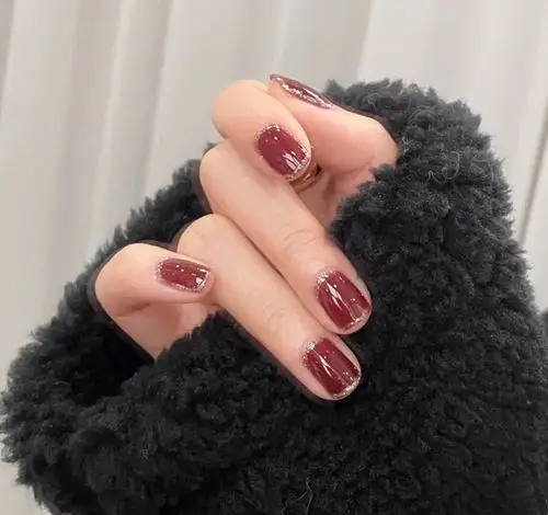 手工定制甲片成品指甲短款显白气质可卸穿戴美甲工具