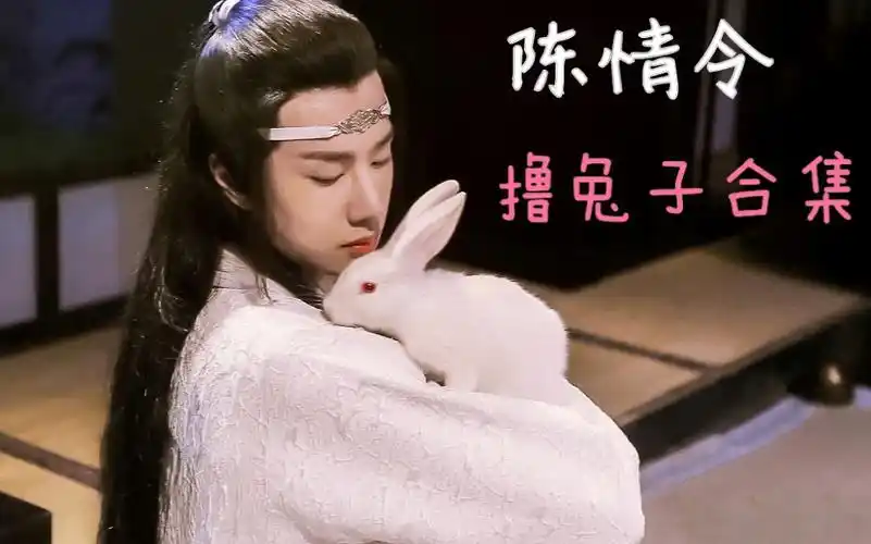 陈情令魏无羡蓝忘机撸兔子高萌片段混剪