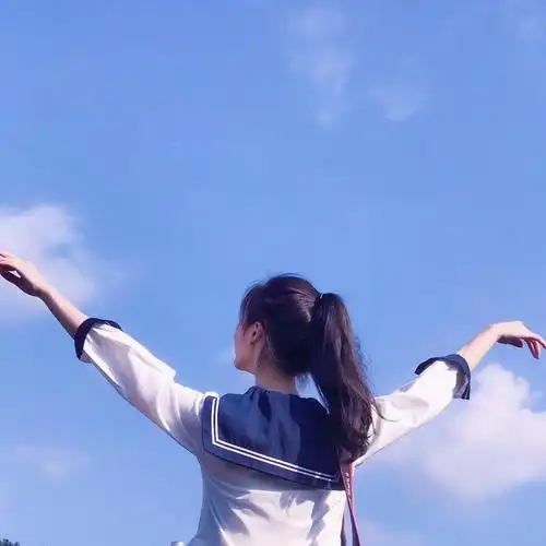 三色堇儿自截自调海边/背影/高清女头