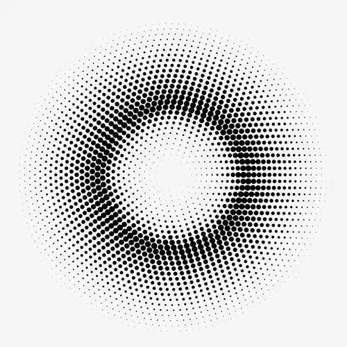 黑色圆弧点状元素