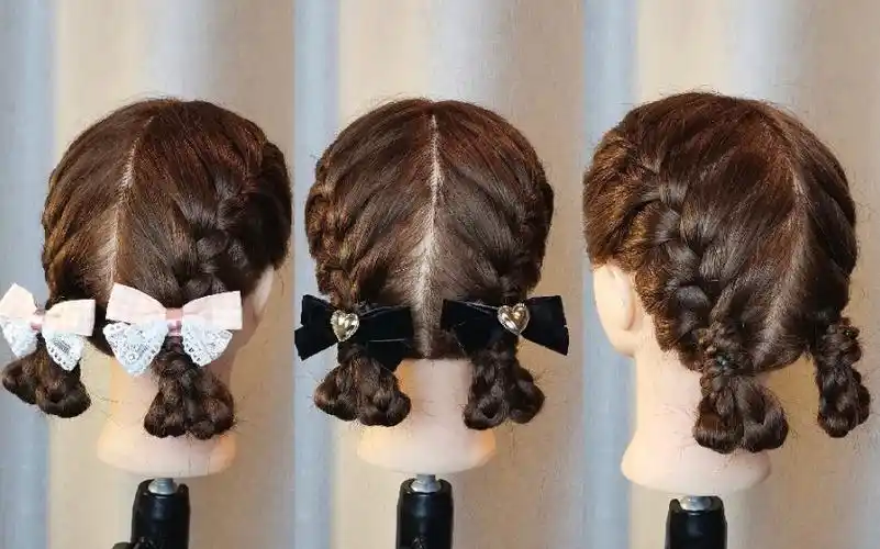 少女心双马尾麻花辫,这样编精致又漂亮!