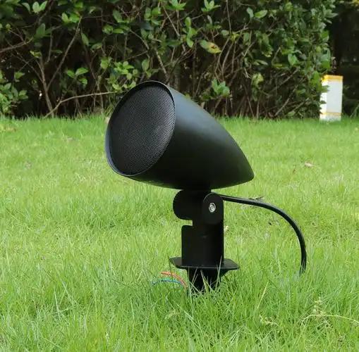 插地定阻定压草坪音响公园园林草地音箱室外户外防水喇叭背景音 黑色