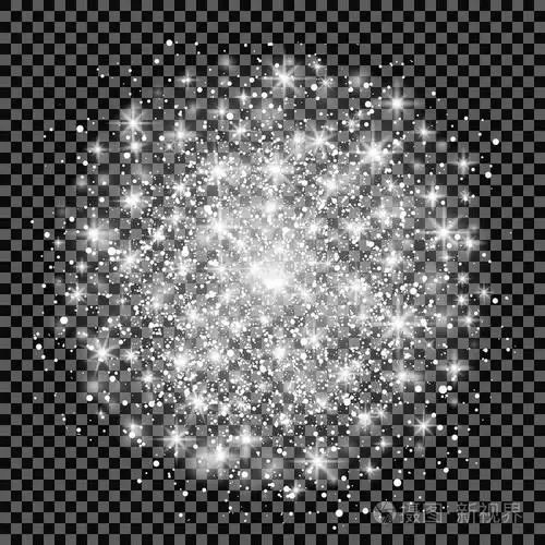 矢量图.圣诞节 flash 概念.闪闪发光的星芒