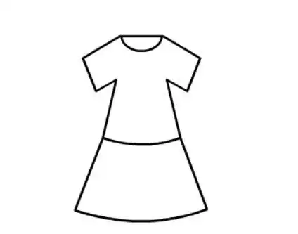 连衣裙裙简笔画