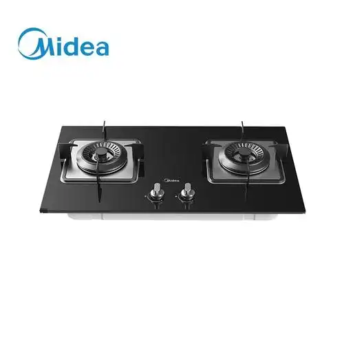 美的jztq62一级能效45大火力燃气灶台式嵌入式两用燃气炉具灶具钢化