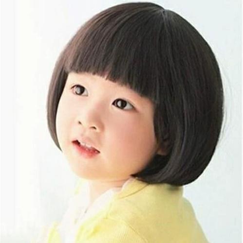 8岁假发儿童模特假发中大童假发直发短发女童宝宝假发小女孩3