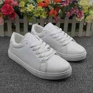 袁姗姗明星同款小白鞋真皮松糕厚底运动休闲鞋白色板鞋球鞋女单鞋