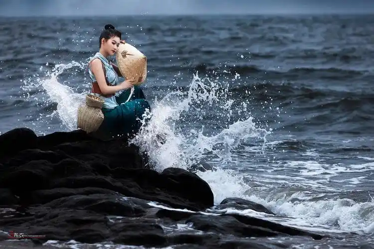 渔家女_人像_poco摄影,布衣影像,人像摄影,美女模特,约拍2021,海景