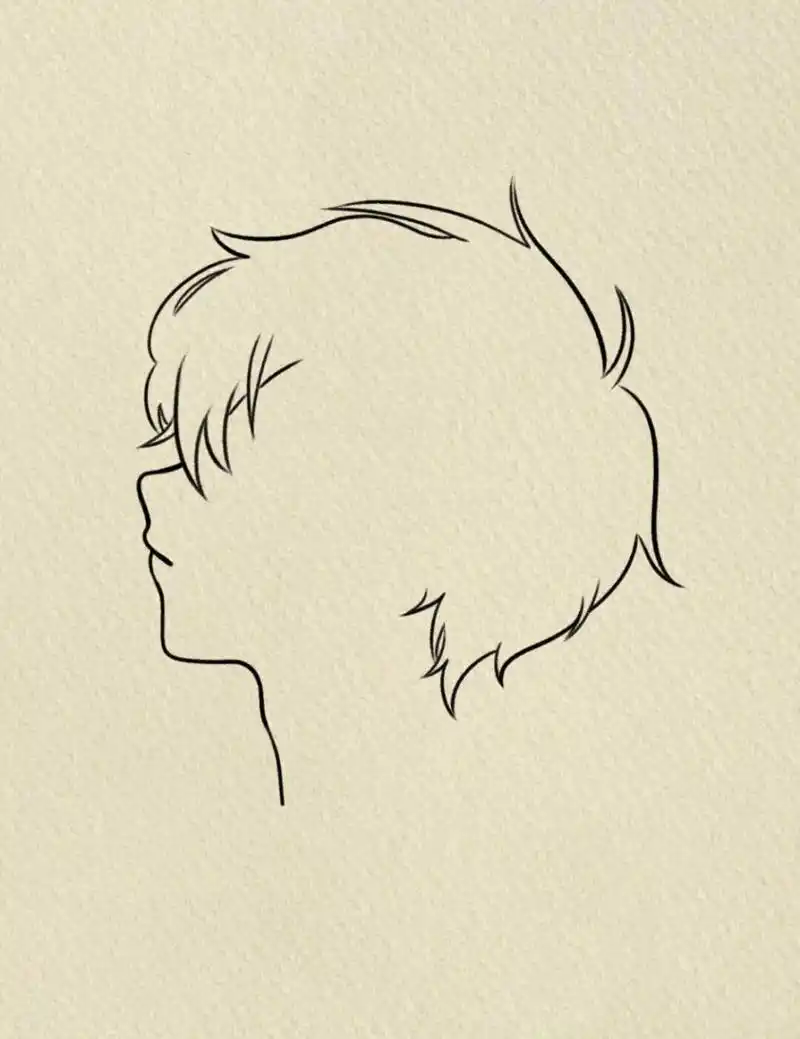 男生头像# #男头# #侧脸# #寻找小红书绘画大神# #画画的日常# #简笔