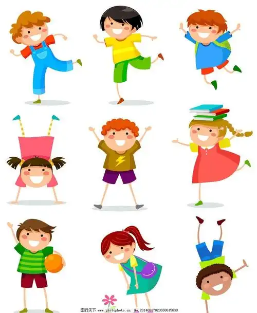 有趣的卡通儿童图片_儿童幼儿_人物图库_图行天下图库