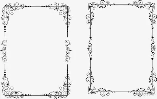 菜单边框png素材透明免抠图片装饰效果