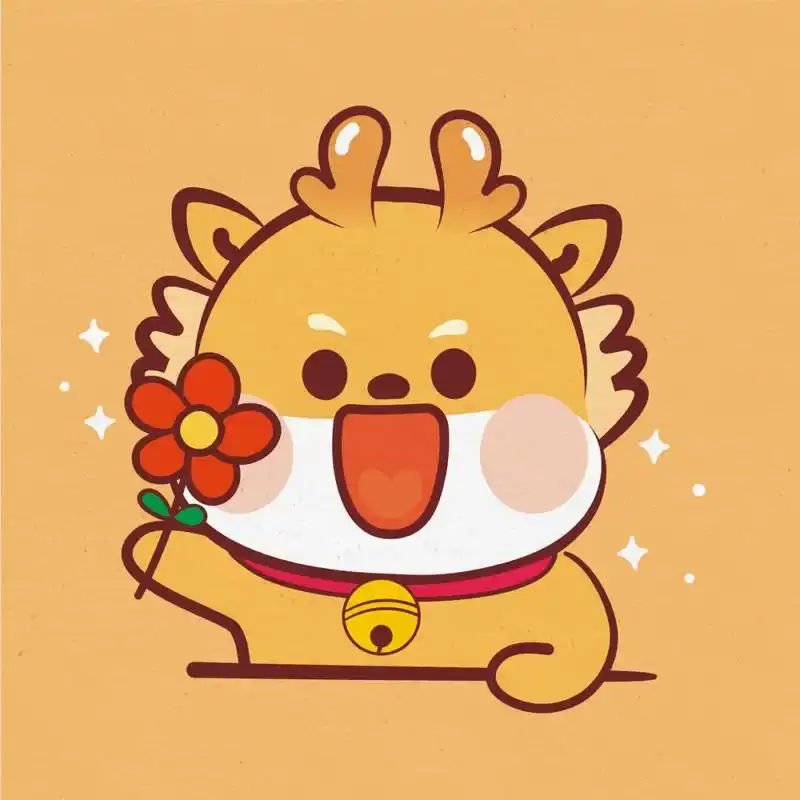 小飞龙ip卡通形象头像分享 小飞龙ip卡通形象,治愈系ip,元气满满,活泼