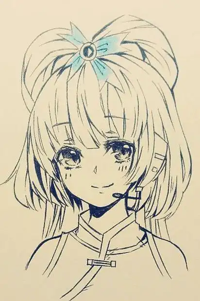 漂亮的动漫简笔画简单又漂亮6