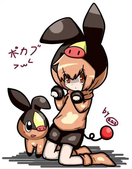 【鼠绘】暖暖猪拟人一枚/口