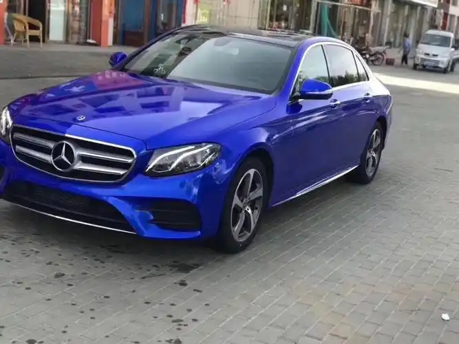 奔驰改色超亮金属宝石蓝