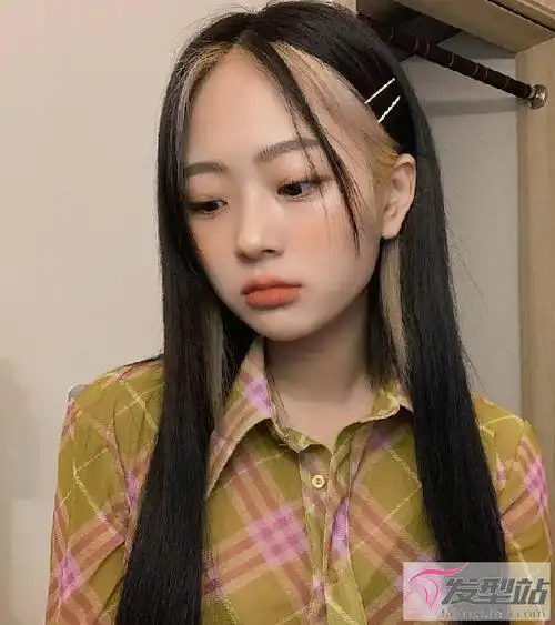 2021年最火染发设计 线条染时髦亮眼_发型站_最新流行发型设计发型