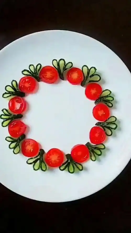 黄瓜圣女果这样做真是太美了,大家赶快试试吧!